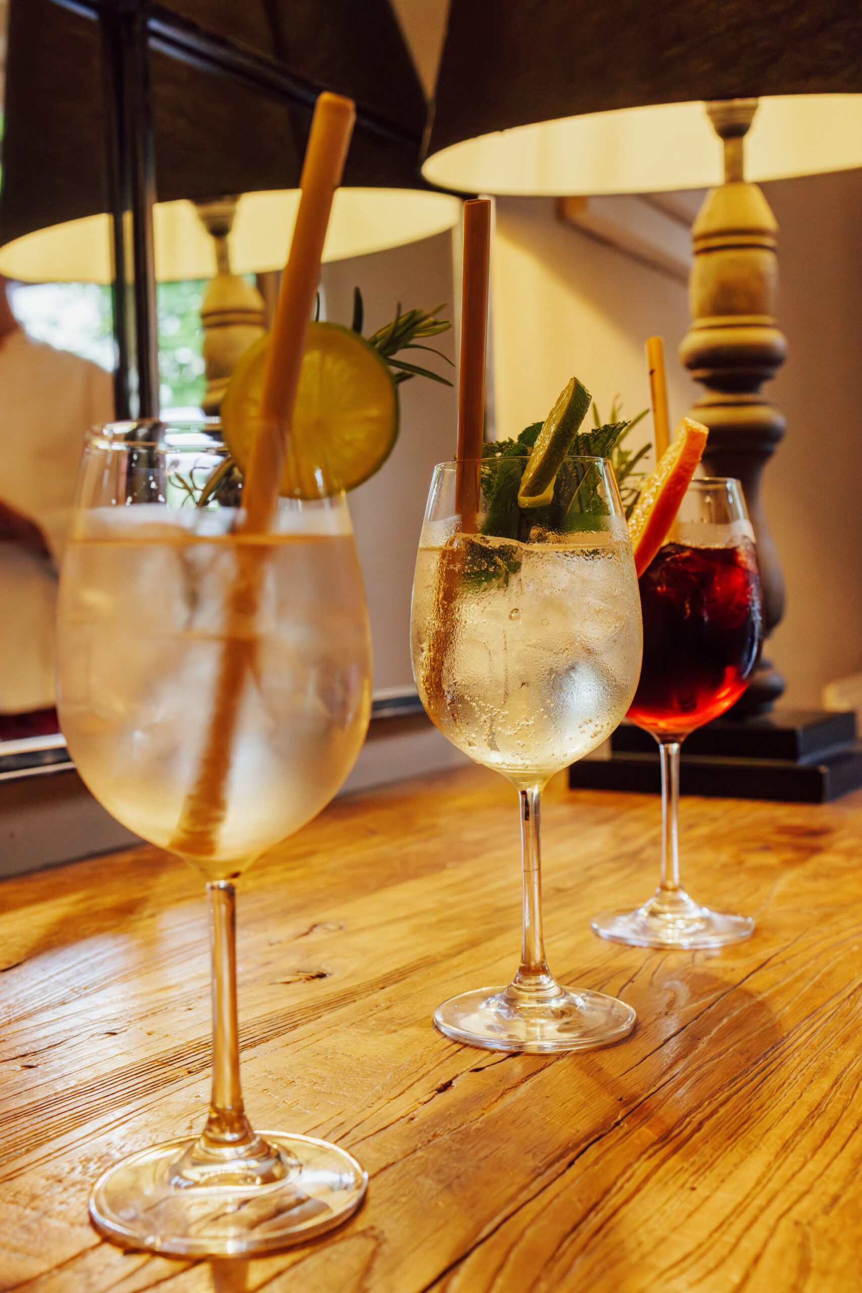 The sommelier's signature cocktails at Villa Dianella