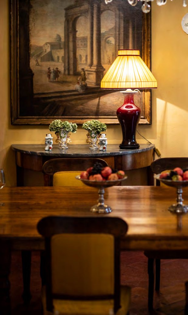 La sala da pranzo